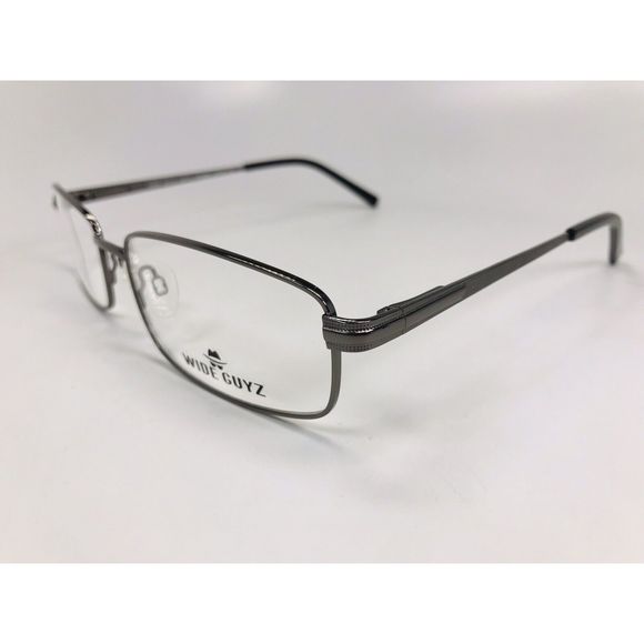 New Wide Guyz Gunmetal LEFTY Eyeglasses 61mm for The Stylish Large Man - Picture 4 of 11